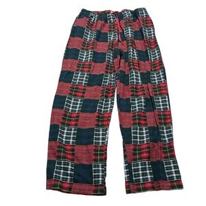 L.L. Bean Very Thick Patchwork Plaid Pants 100% Cotton Over Size XL Traditional